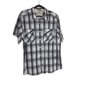 Nautica Jeans Men's Short Sleeve Button Down Shirt Sz XL